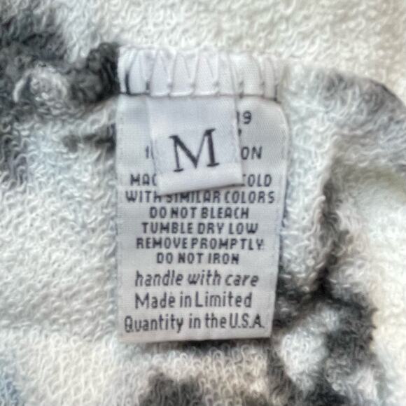 MICHAEL LAUREN NWT SWANSON BOHO HIPPIE TIE DYE CUTOUT SWEATSHIRT BLACK MEDIUM - Picture 8 of 10